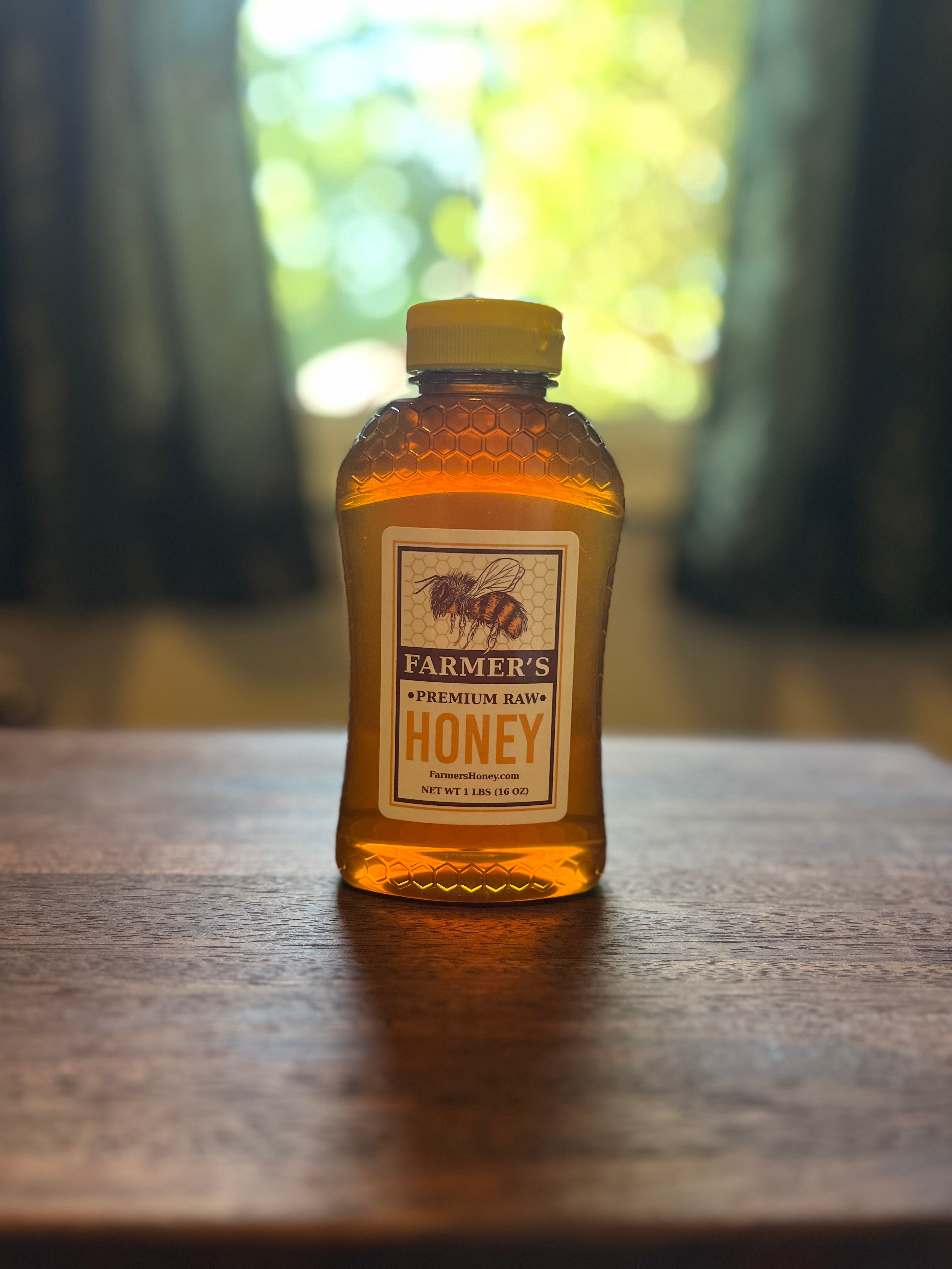 Raw Honey – 1 Pound Squeeze Jar