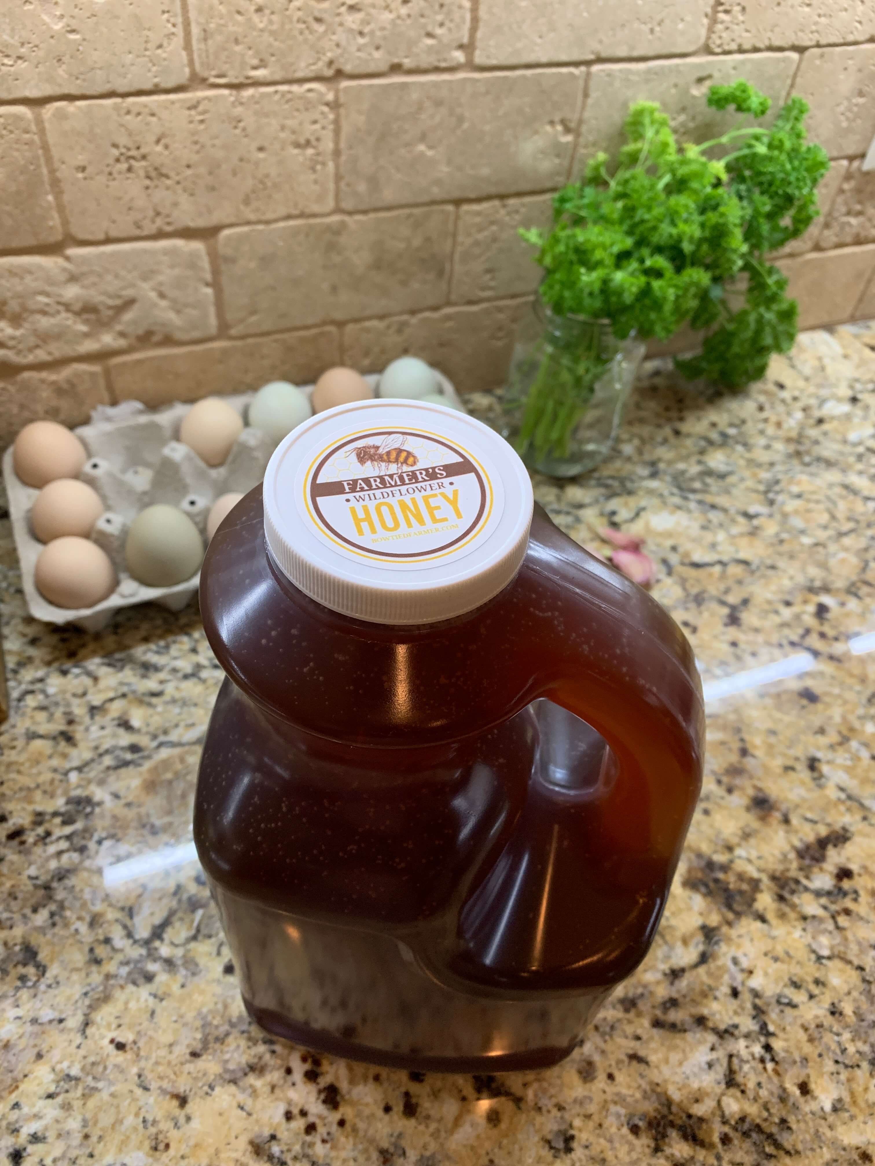 Raw Honey - 12 Pounds Plastic Easy Pour