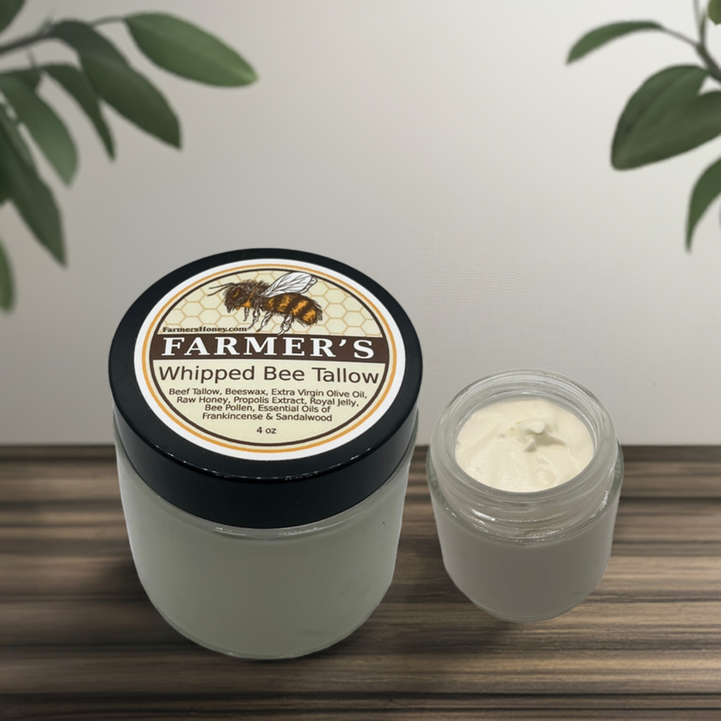 whipped beef tallow with raw honey, propolis